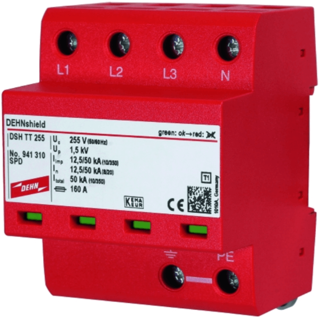 DEHN Current and Surge Arrester, DSH TT 255